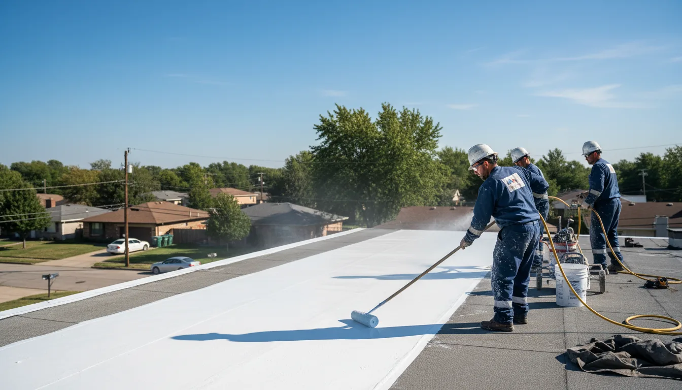 Commercial roof coating in Mary D, PA near me